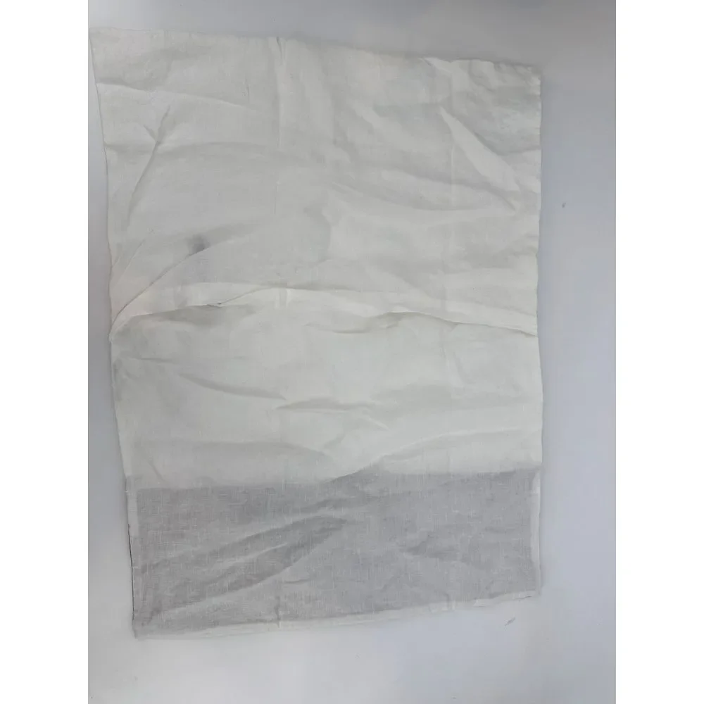 West‎ Elm Slip Pillow Case Cover White Gray Linen 20x24 Slip Standard